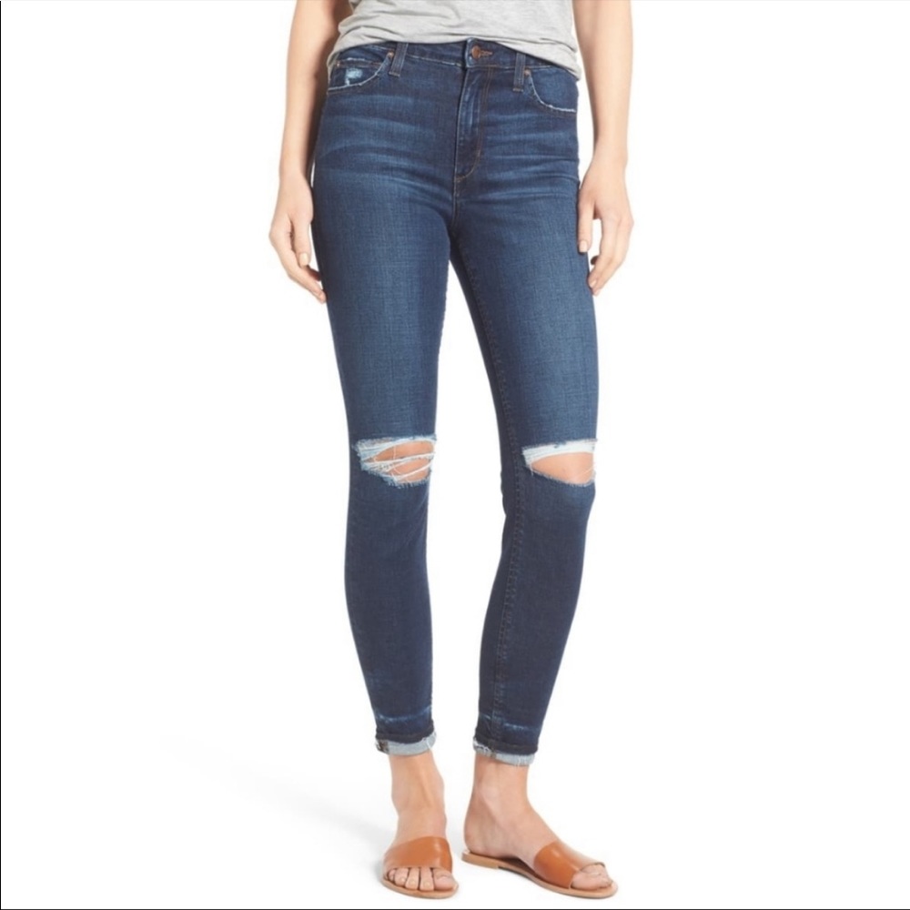 Joe's Jeans Charlie High Rise Crop Skinny Jeans